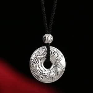 Pure Silver Dragon Pendant