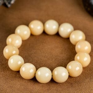 Buddha3bodhi Natural Old Camel Bone Buddha Bead Bracelet 15-16mm