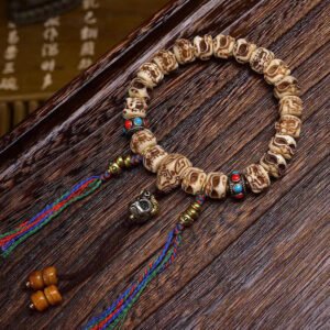 Tibet Bone Bracelet Double-sided Engraved Dapeng Bird Men's Bracelet