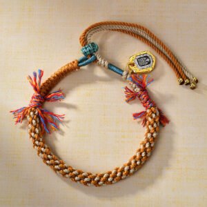 Tibetan Handmade Braided Cotton Bracelet for Good Fortune
