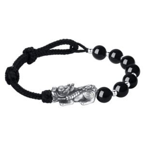 Feng Shui Bracelet PiXiu Obsidian Wealth Bracelet