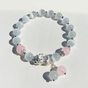 Pixiu Cat's Eye Crystal Bracelet