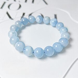 Natural Blue Quartz Beaded Bracelet
