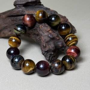 Natural Multi-Color Tiger’s Eye Bracelet